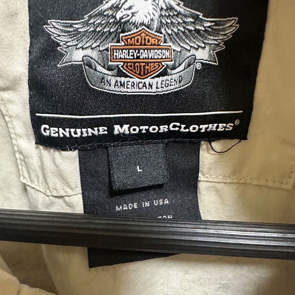 Harley-Davidson Riding Button Shirt Large - Picture 7 of 7